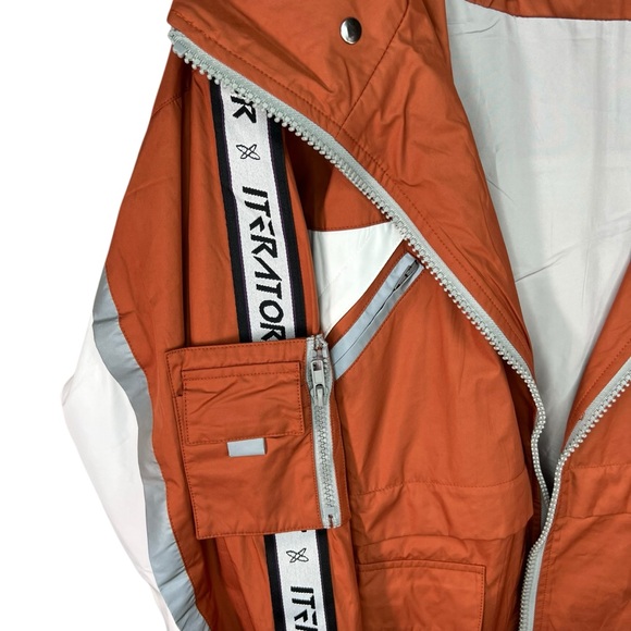 Taka Original Orange Windbreaker Hooded Jacket S - Picture 6 of 6
